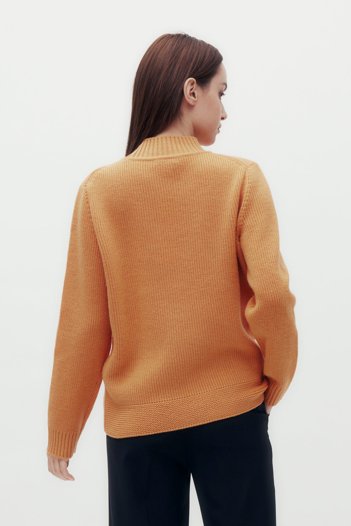 DD Jacquard Mock Neck Sweater