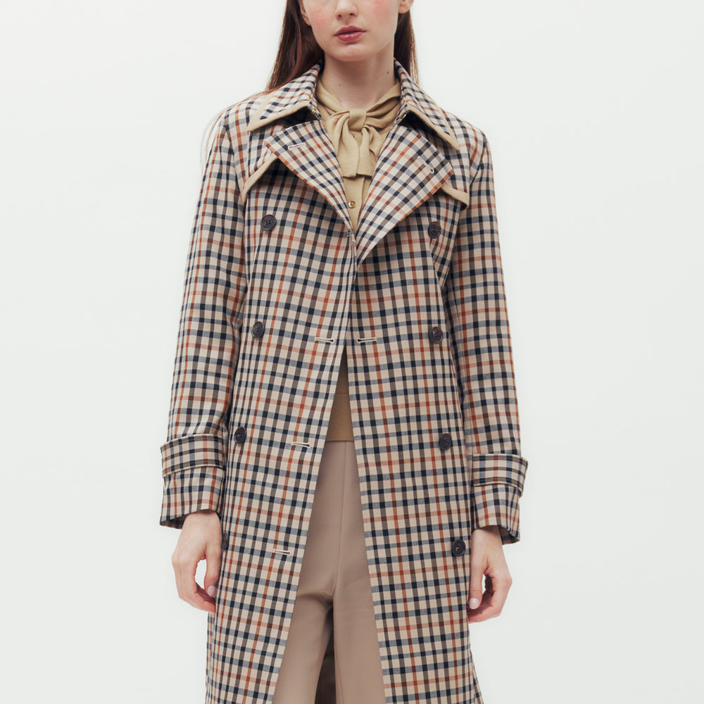 House Check Trench Coat