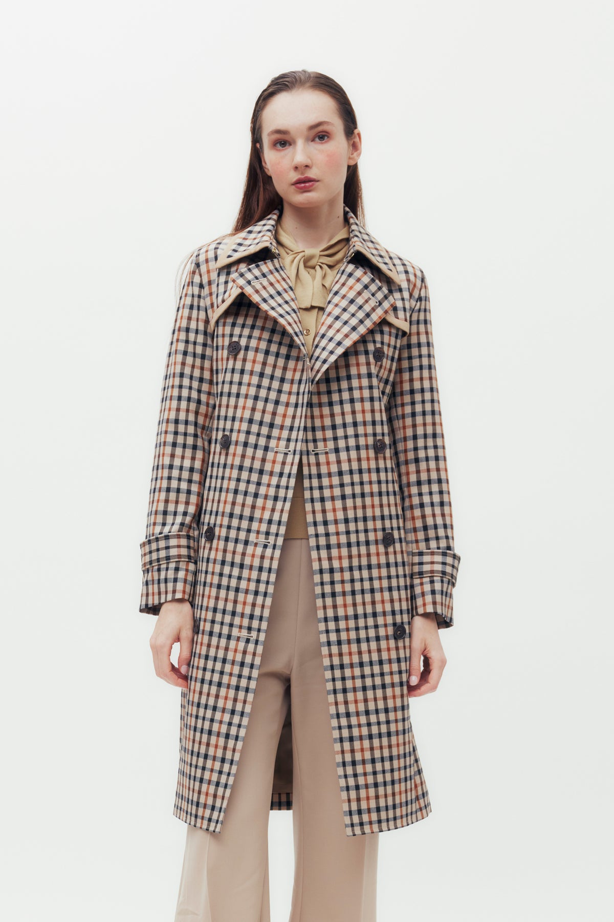 House Check Trench Coat