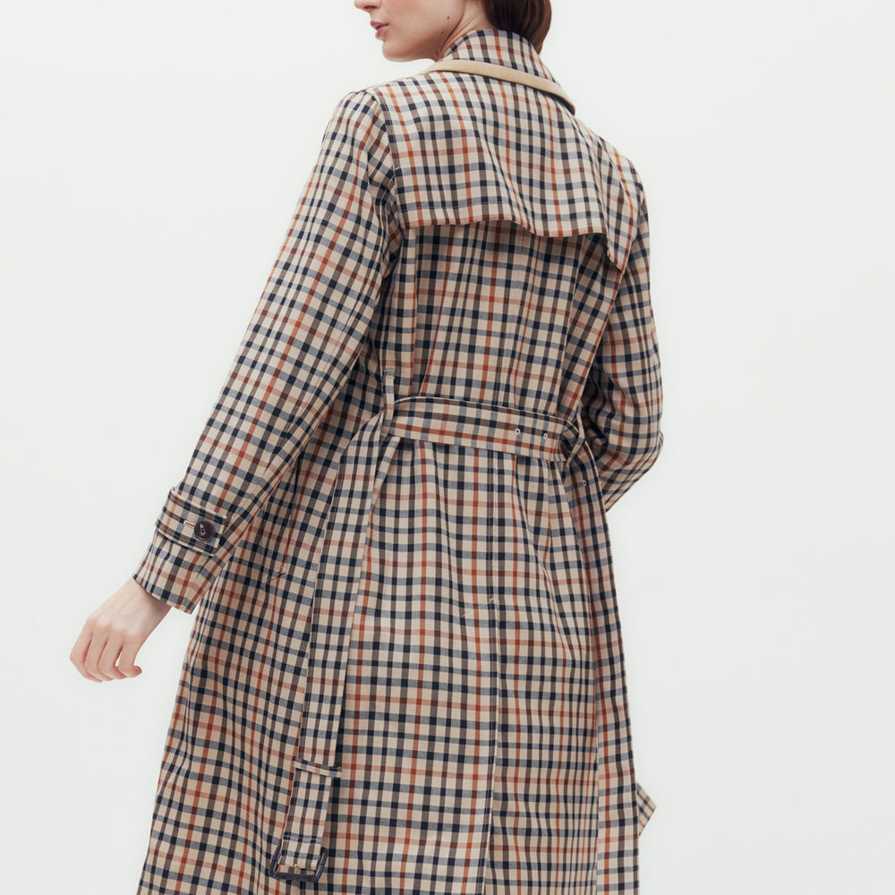 House Check Trench Coat