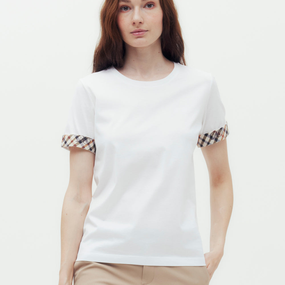 House Check Cuffs T-Shirt