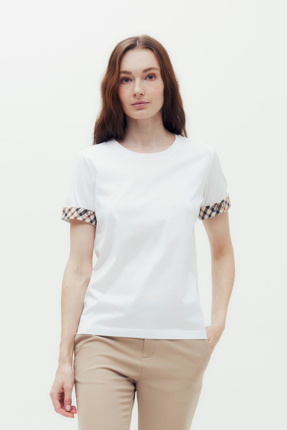 House Check Cuffs T-Shirt