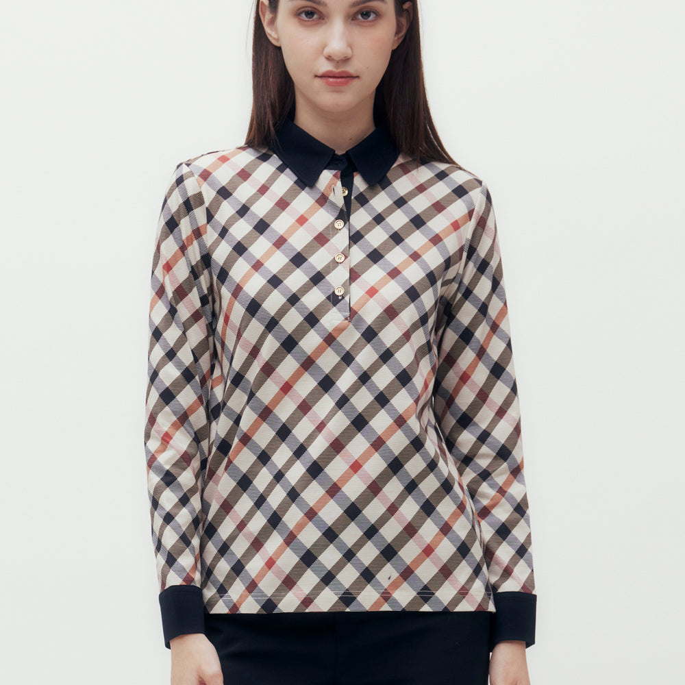 
                      
                        Bias Check Polo Shirt
                      
                    