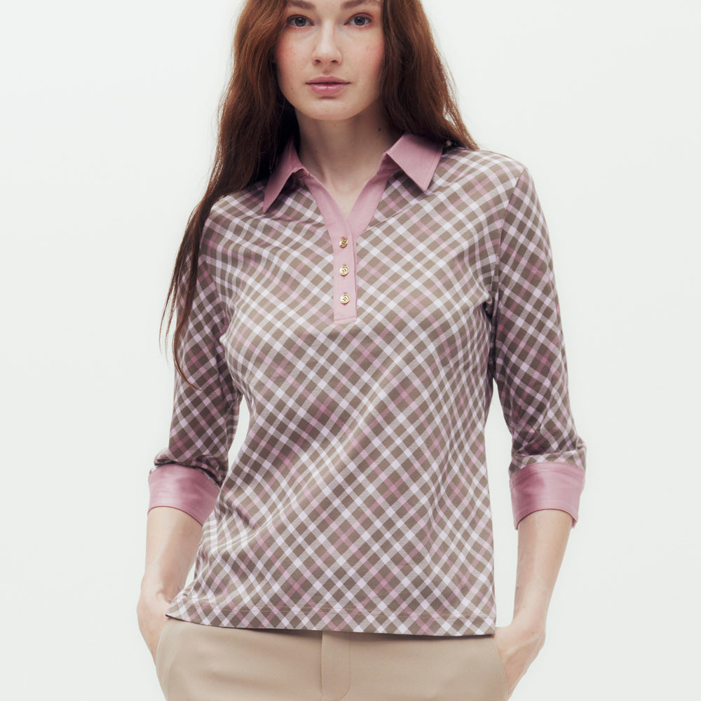 
                      
                        Bias Check Polo Shirt
                      
                    