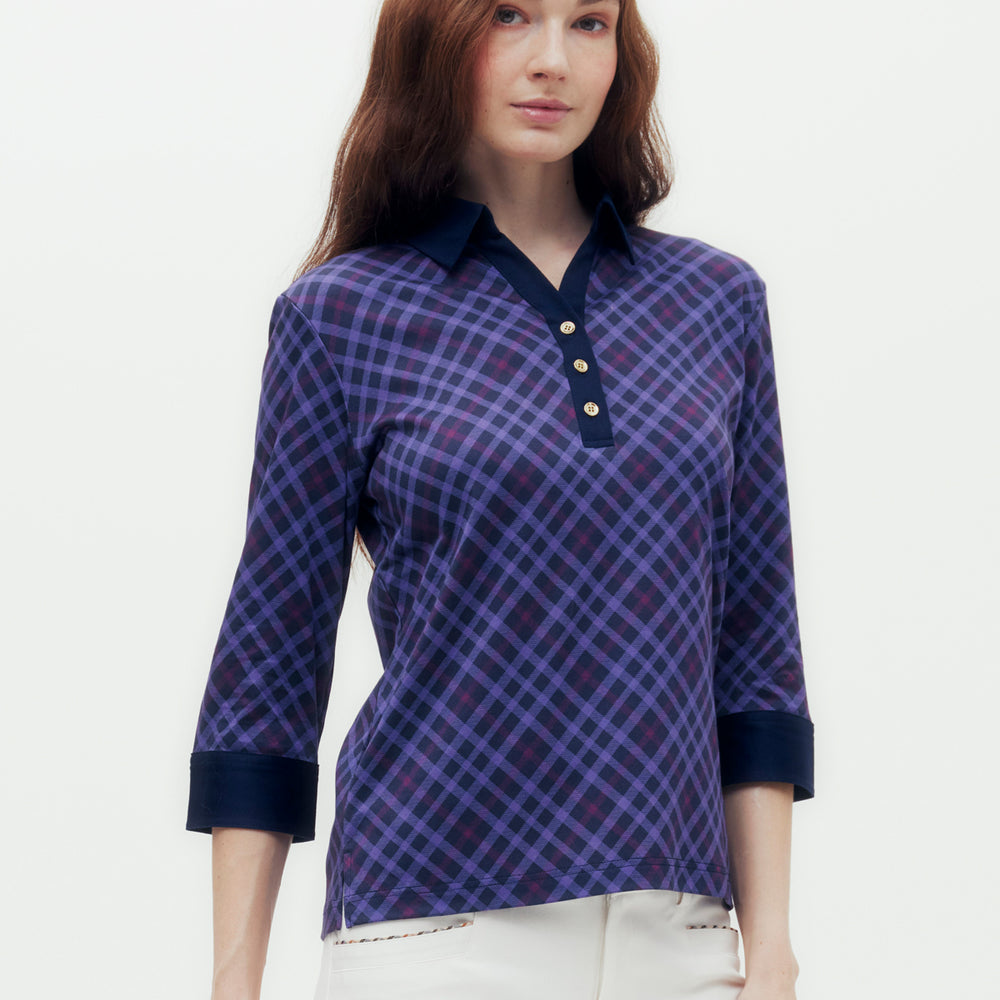 Bias Check Polo Shirt