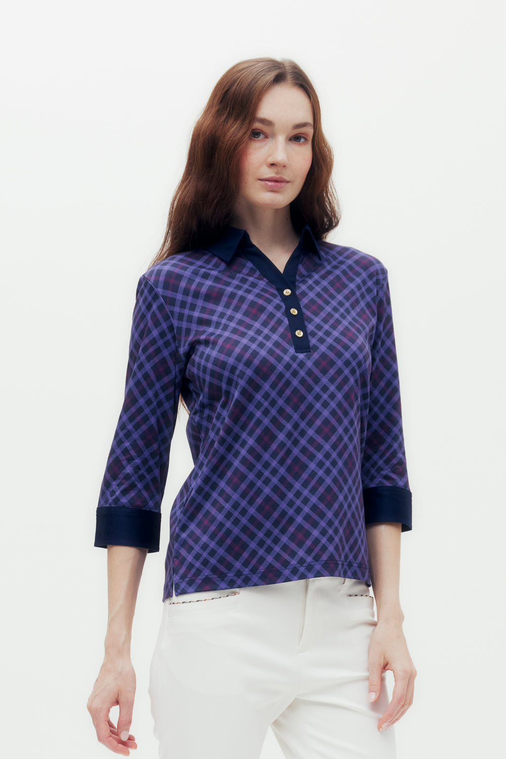 Bias Check Polo Shirt