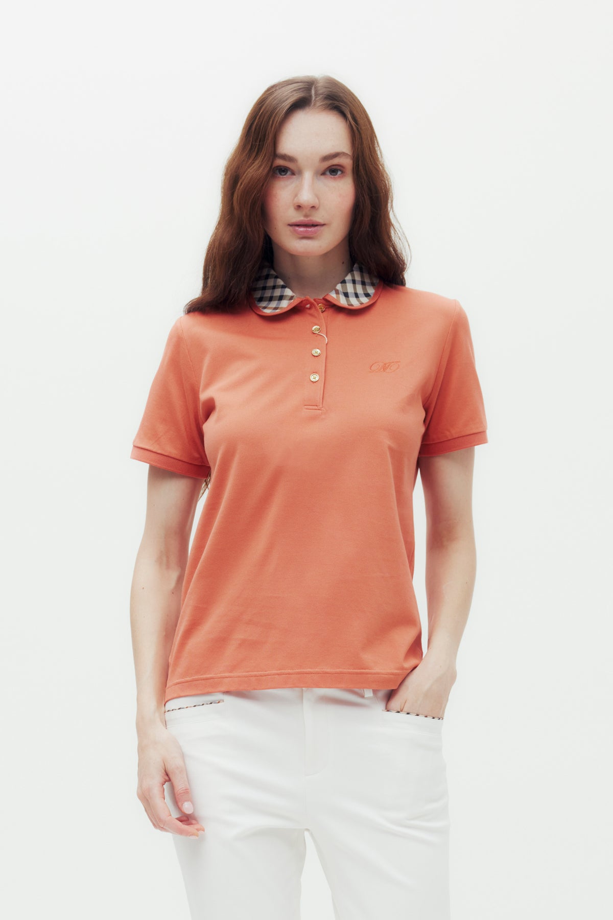 House Check Collar Polo Shirt