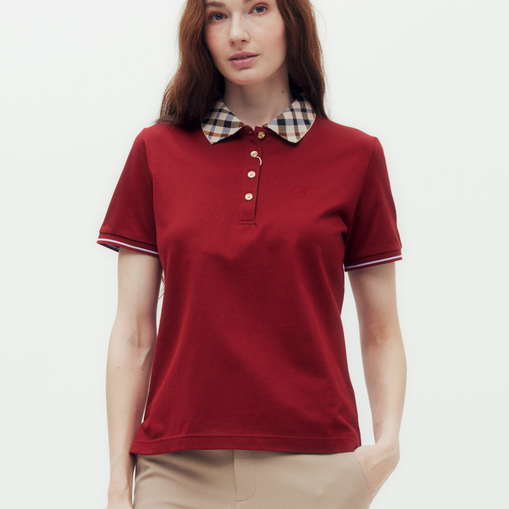 House Check Collar Polo Shirt