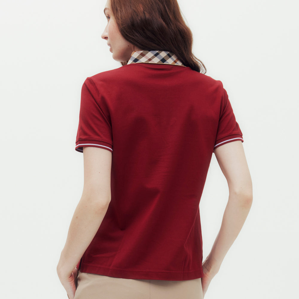 House Check Collar Polo Shirt