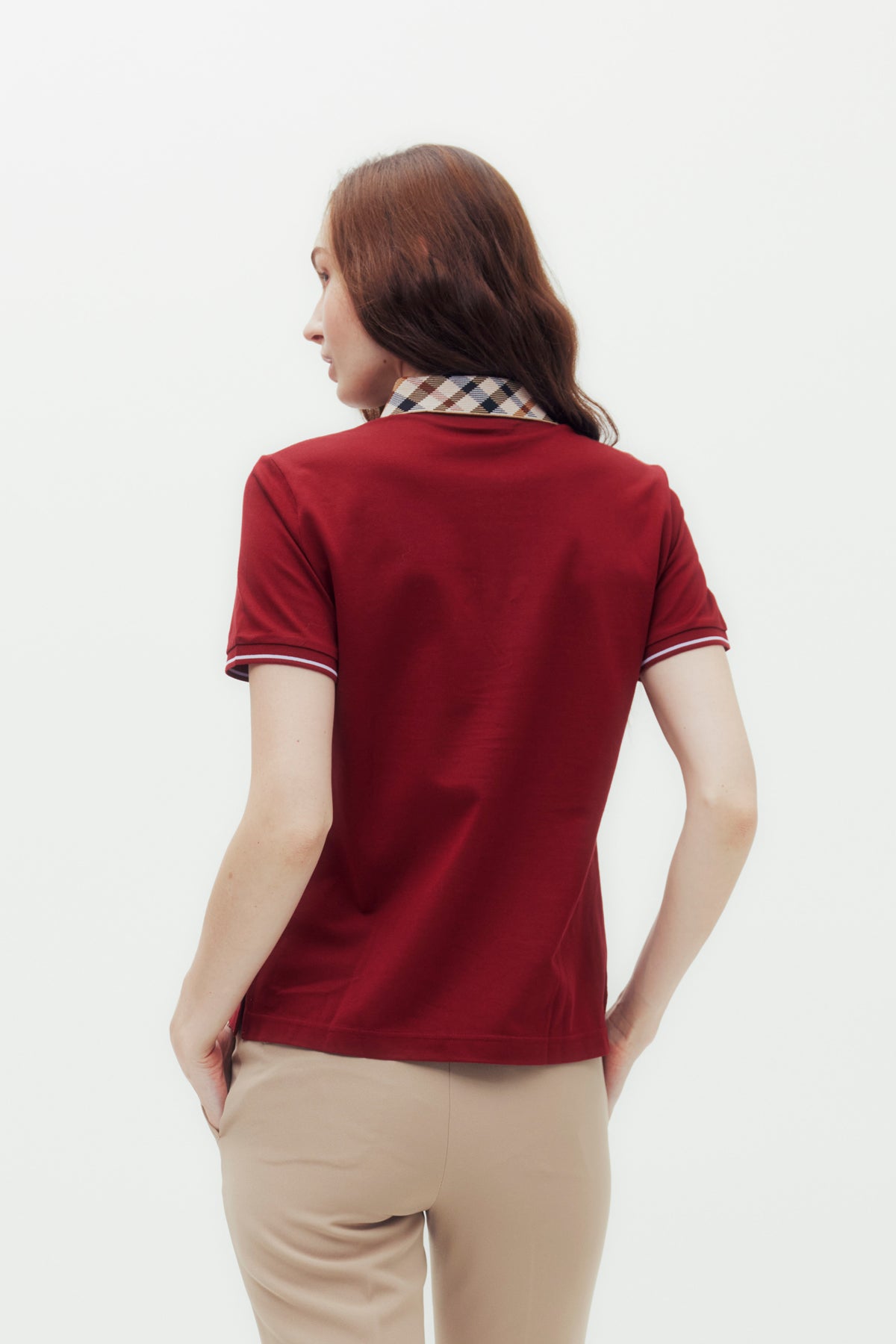 House Check Collar Polo Shirt