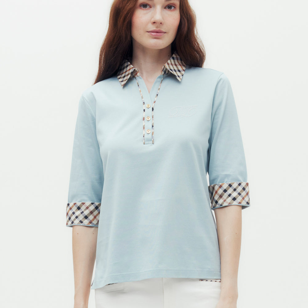 
                      
                        House Check Collar Polo Shirt
                      
                    