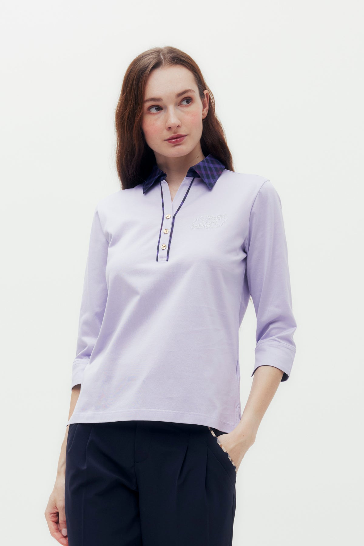 House Check Collar Polo Shirt