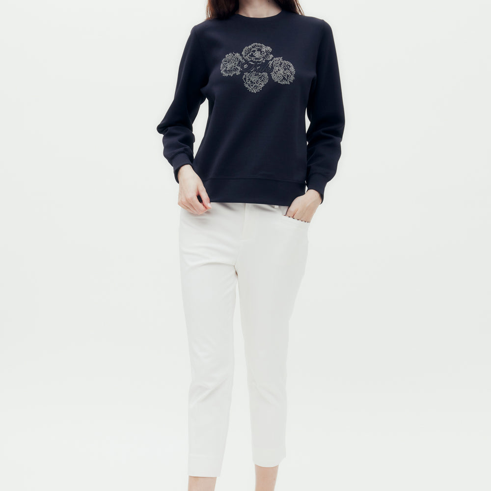 
                      
                        Carnation Embroidery Sweater
                      
                    