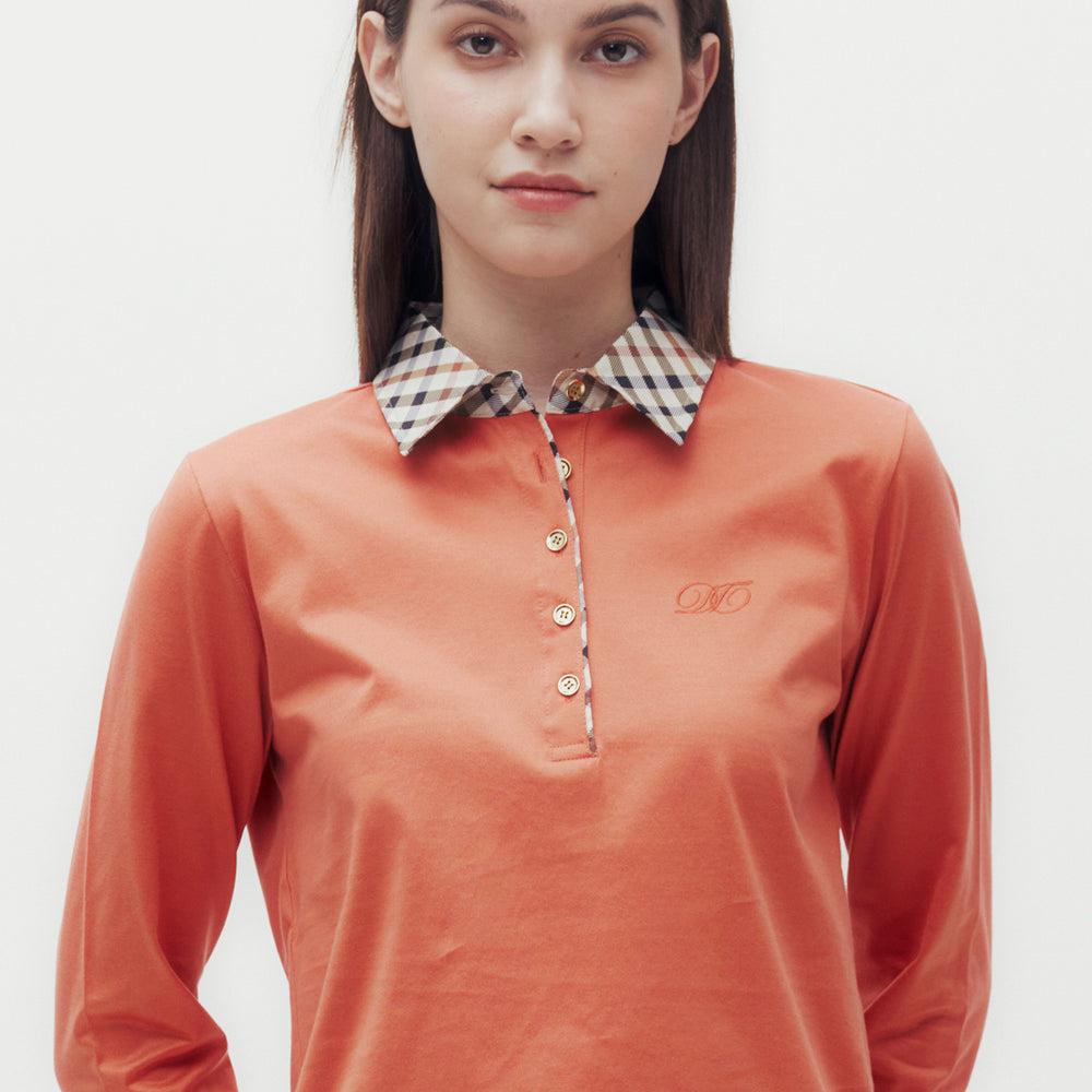 
                      
                        Check Collar Polo Shirt
                      
                    