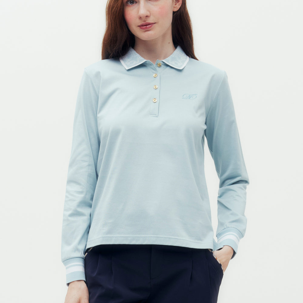 Rib Collar Polo Shirt