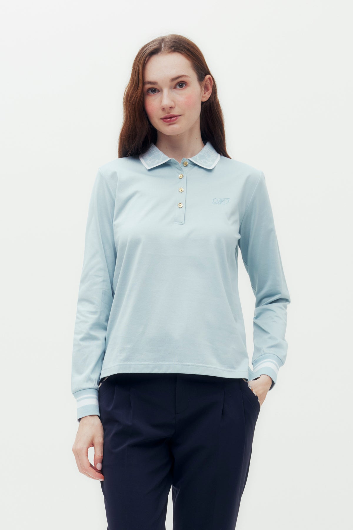 Rib Collar Polo Shirt