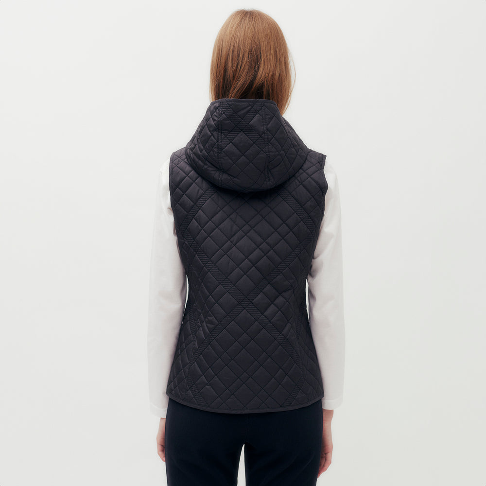 Big House Check Quilting Double-breasted Vest DGL