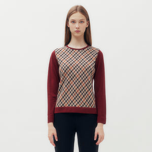 House Check Wool Sweater DGL