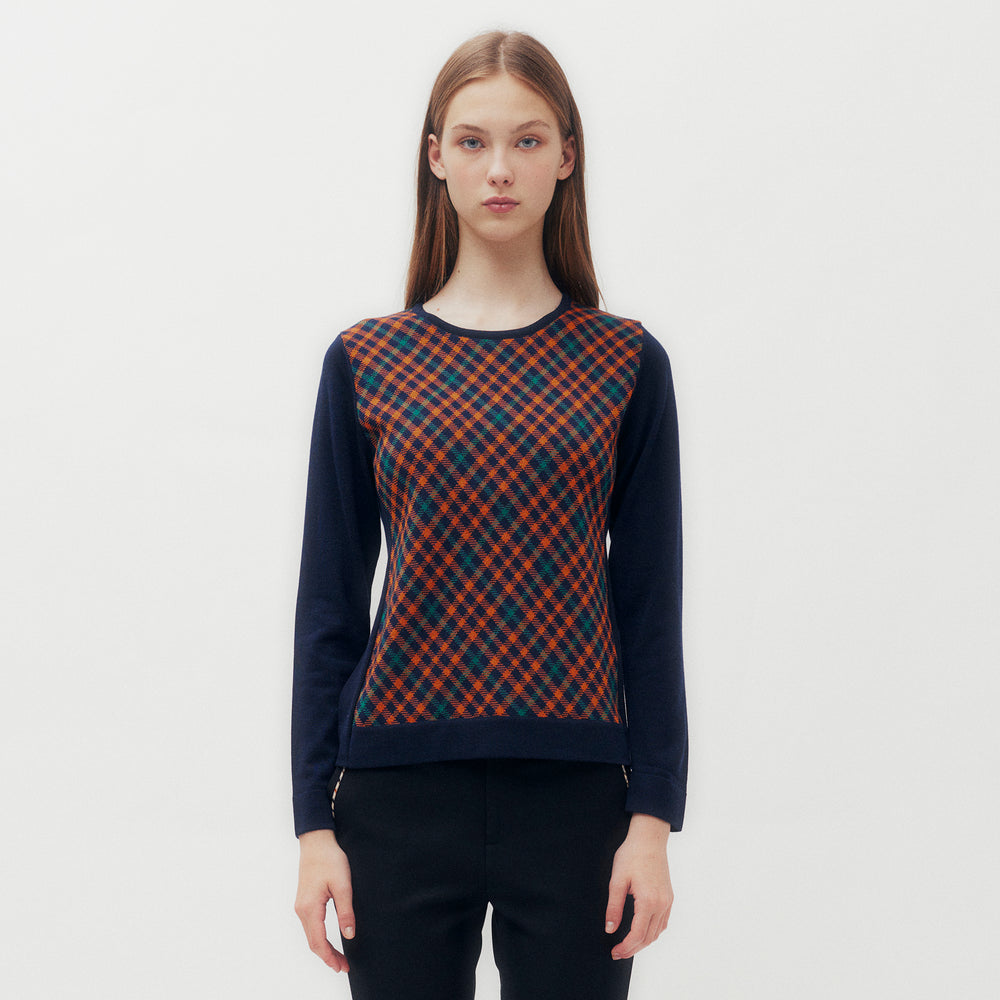 House Check Wool Sweater DGL