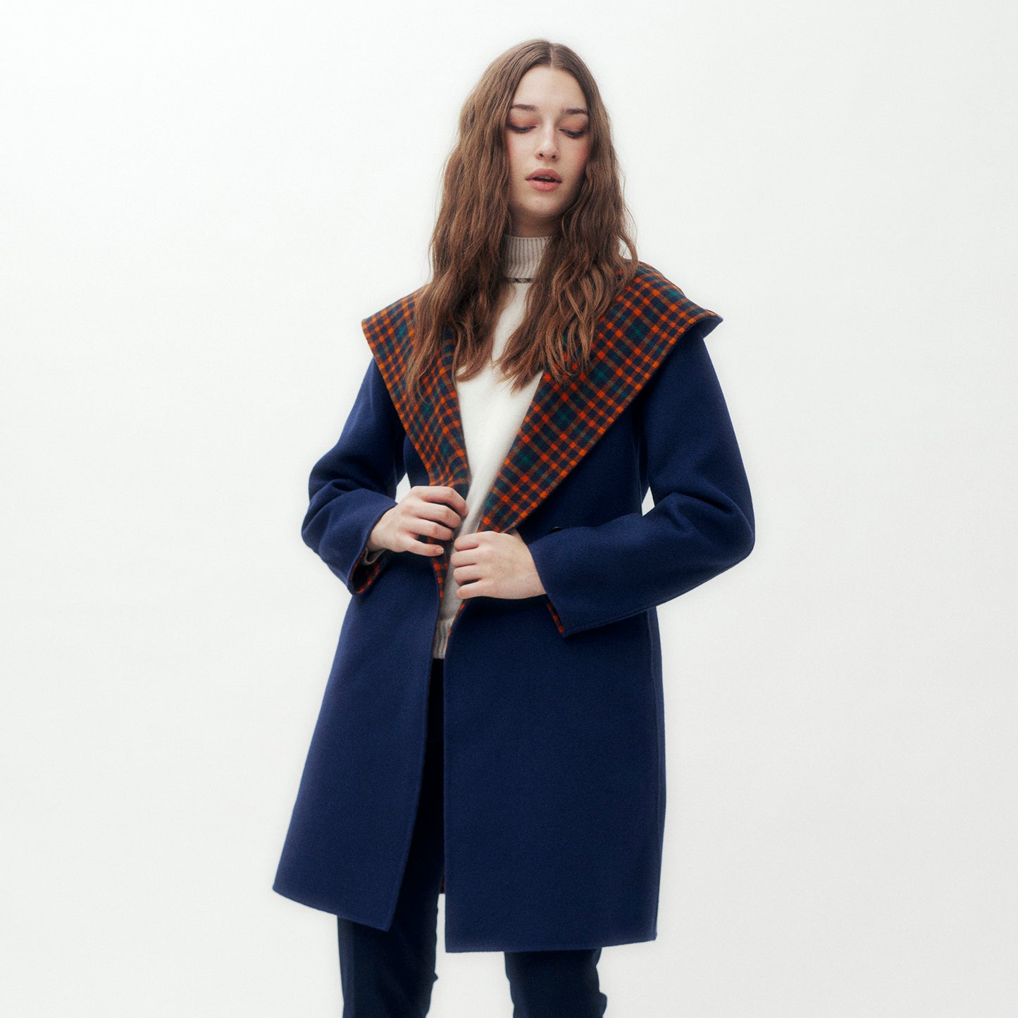 House Check Double Face Coat DG L
