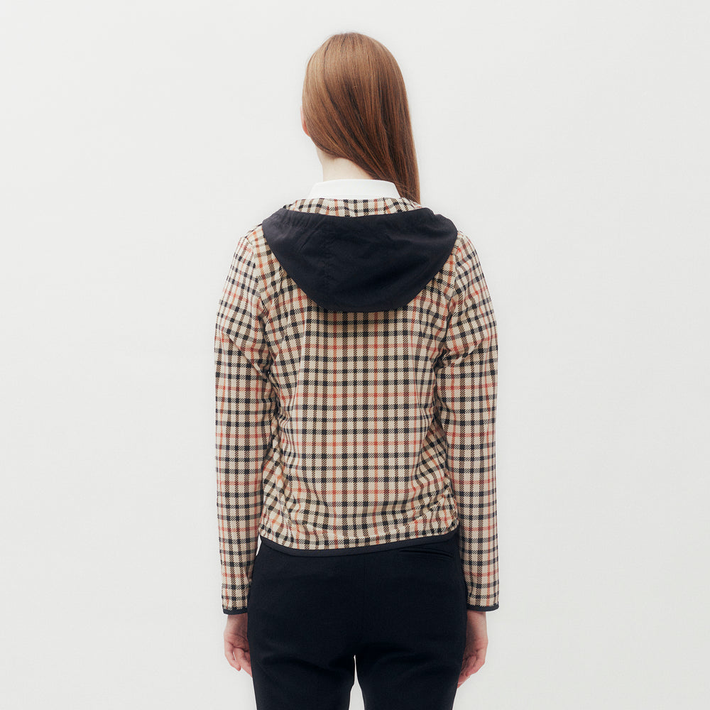 House Check Parka Jacket with Hood DGL