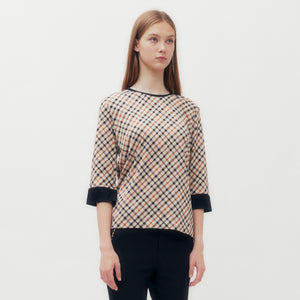 Bias House Check T-Shirt DAKS Hong Kong
