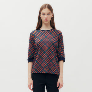 Bias House Check T-Shirt DAKS Hong Kong