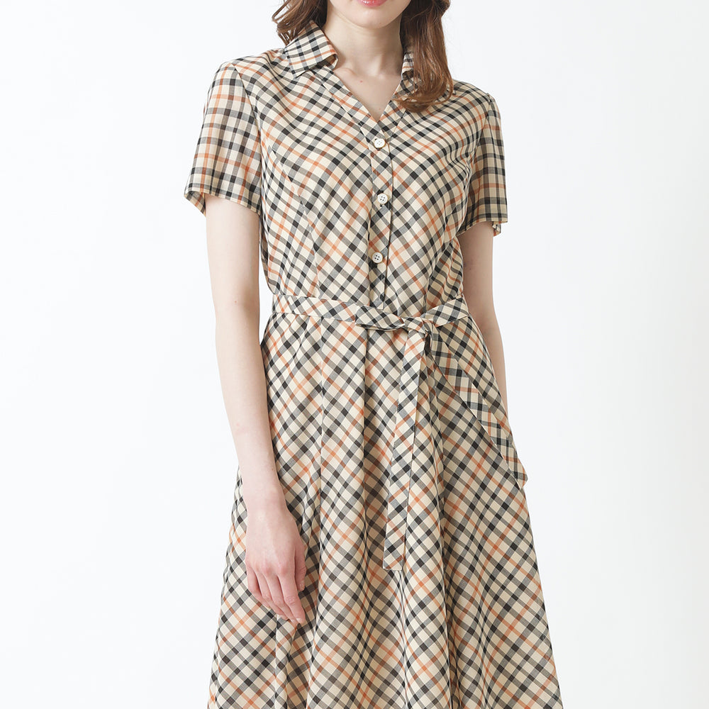 Bias House Check Dress