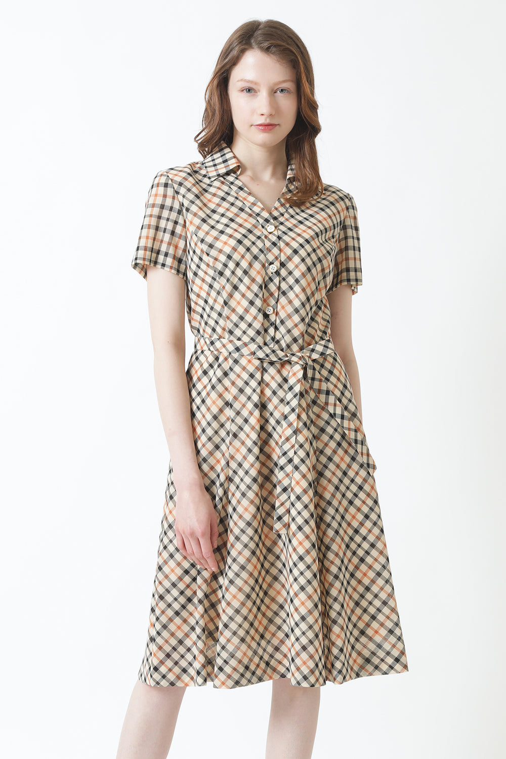 Bias House Check Dress