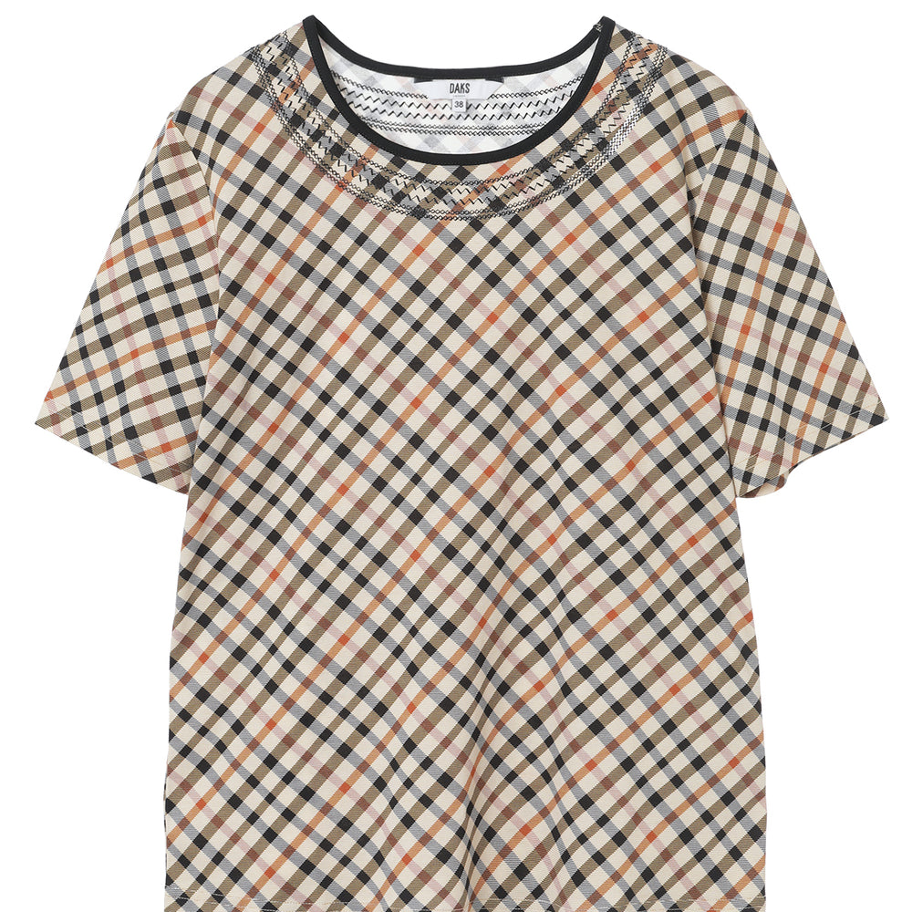 
                      
                        Bias House Check Crew Neck T-Shirt
                      
                    