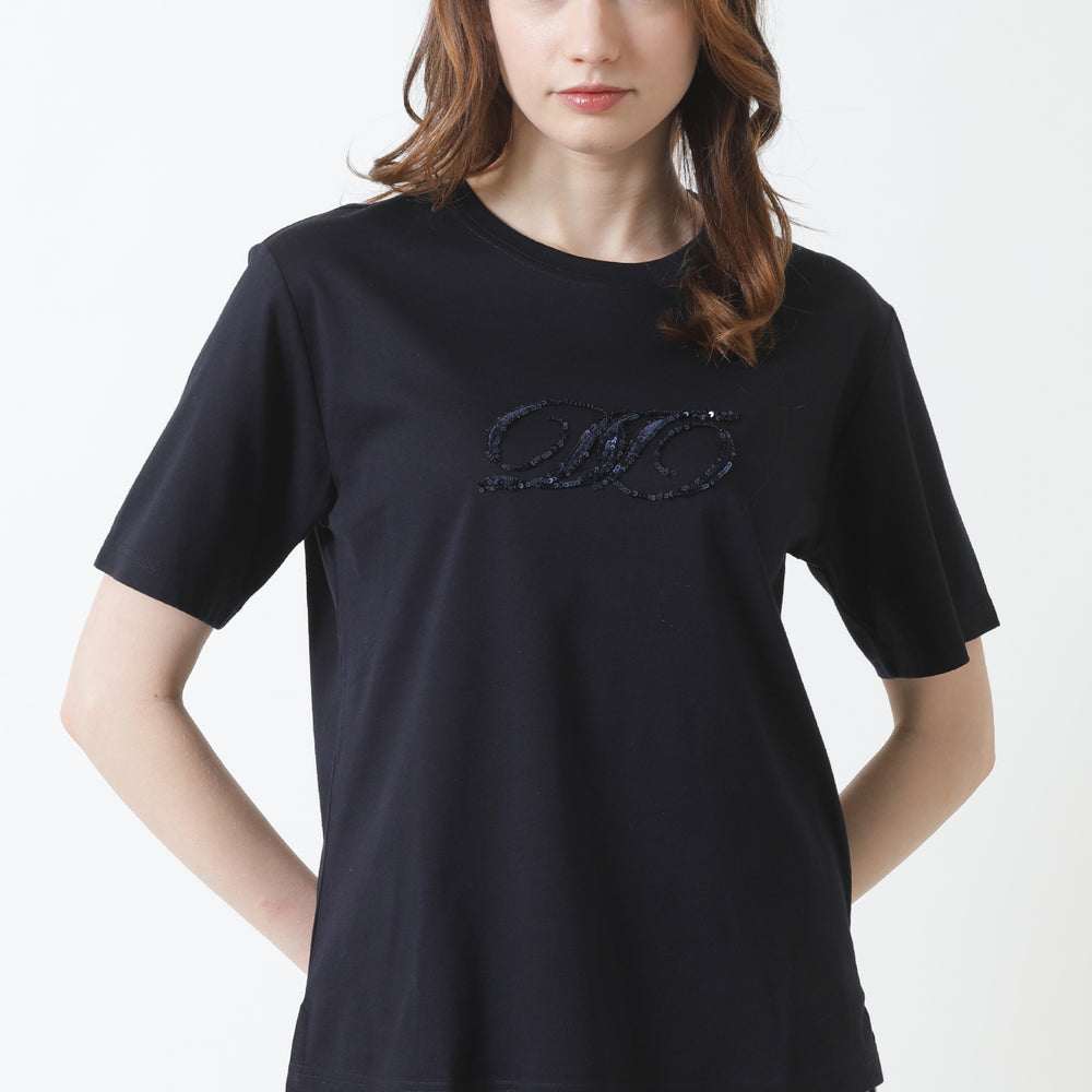 
                      
                        Sequin DD Logo Crew Neck T-Shirt
                      
                    