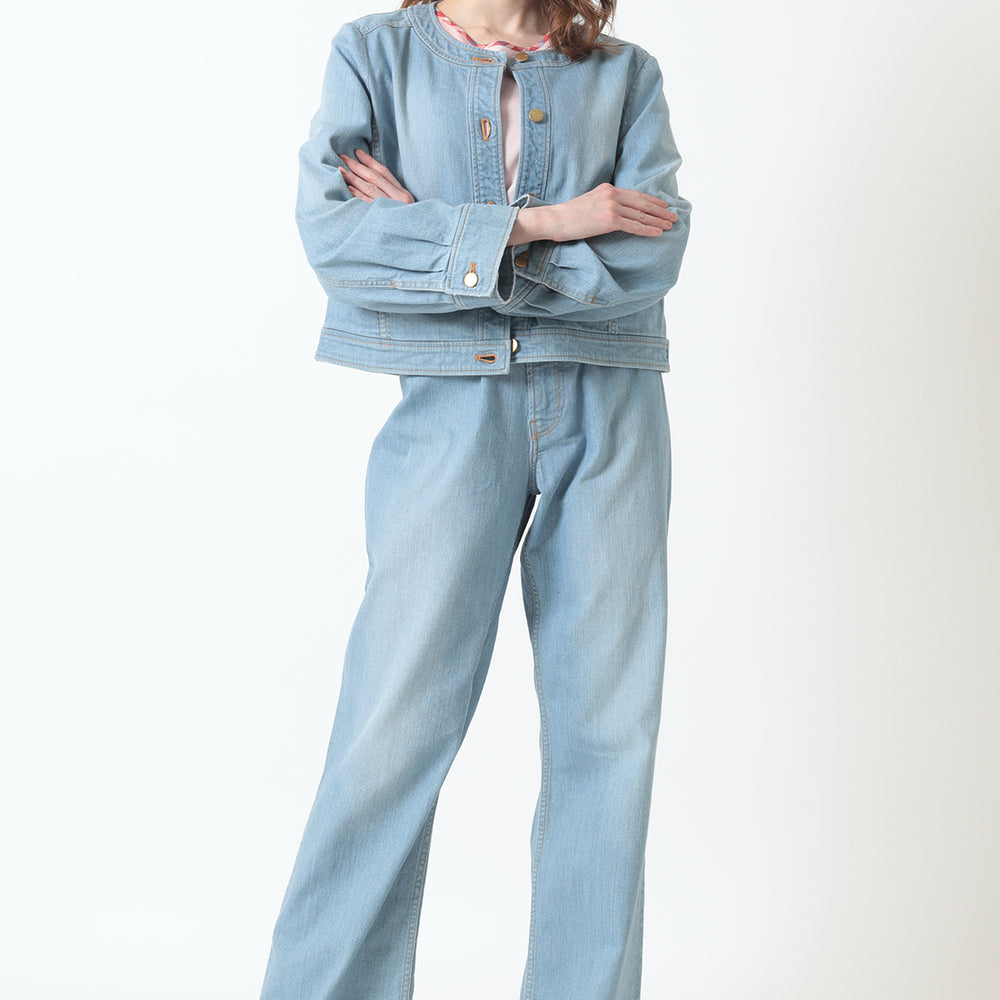 
                      
                        Wide Leg Denim Pants
                      
                    