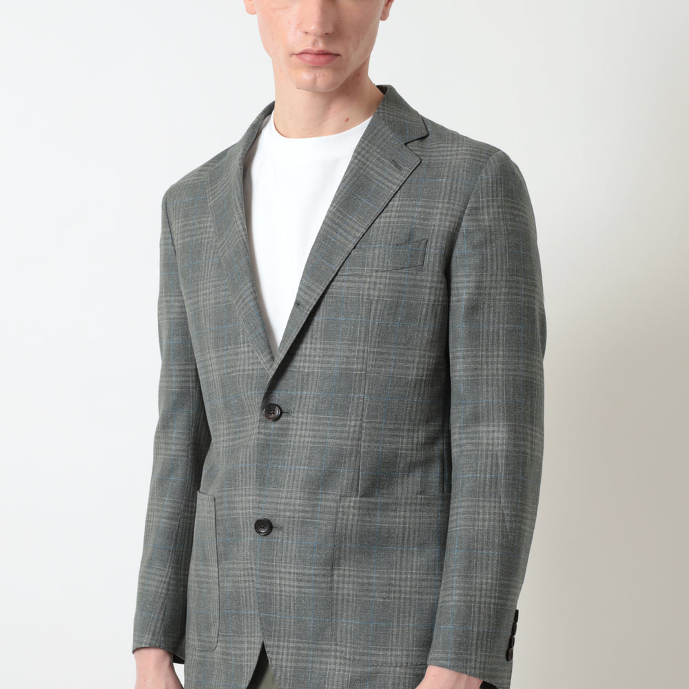
                      
                        Glen Check Jacket Blazer
                      
                    