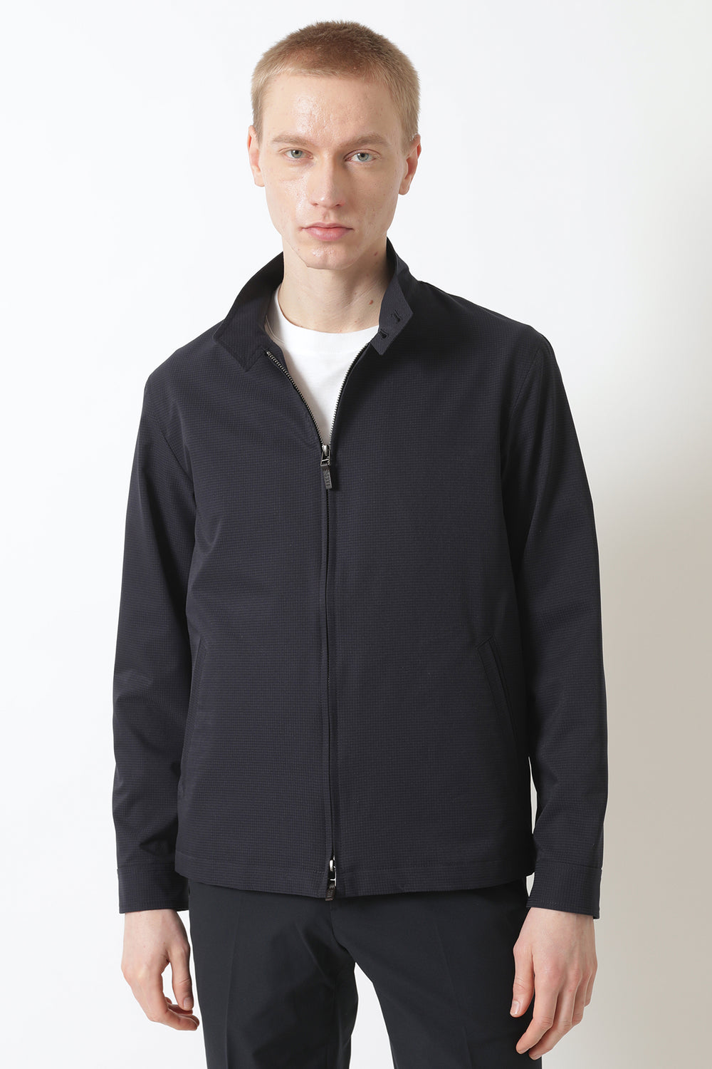 Stand Collar Zip Jacket