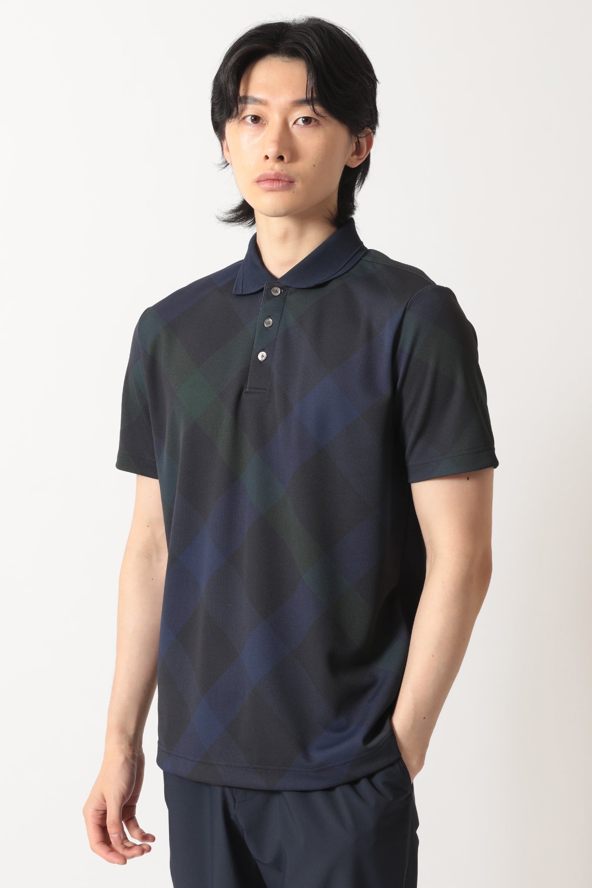 Large Bias Check Polo Shirt – DAKS Hong Kong