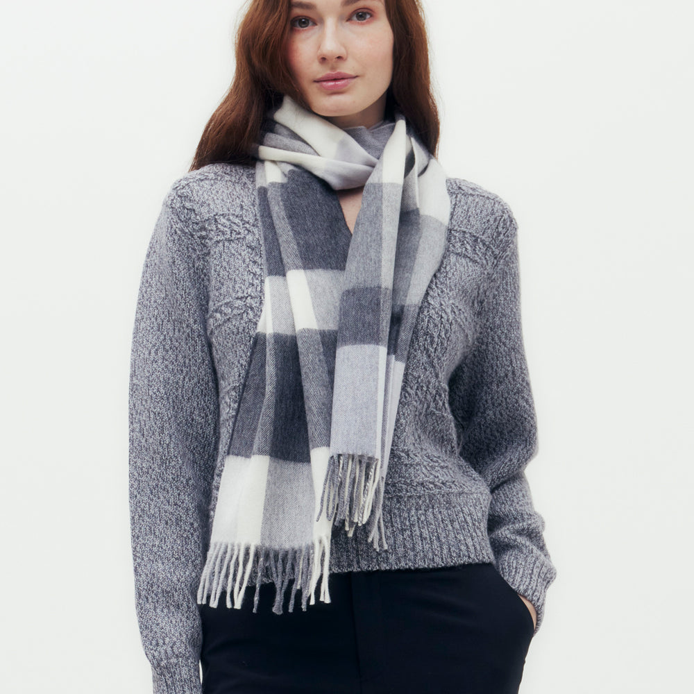 
                      
                        Large Check Scarf
                      
                    