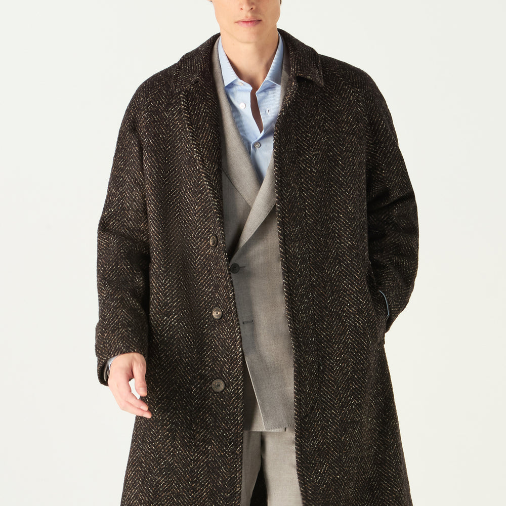 Kensington Herringbone Overcoat