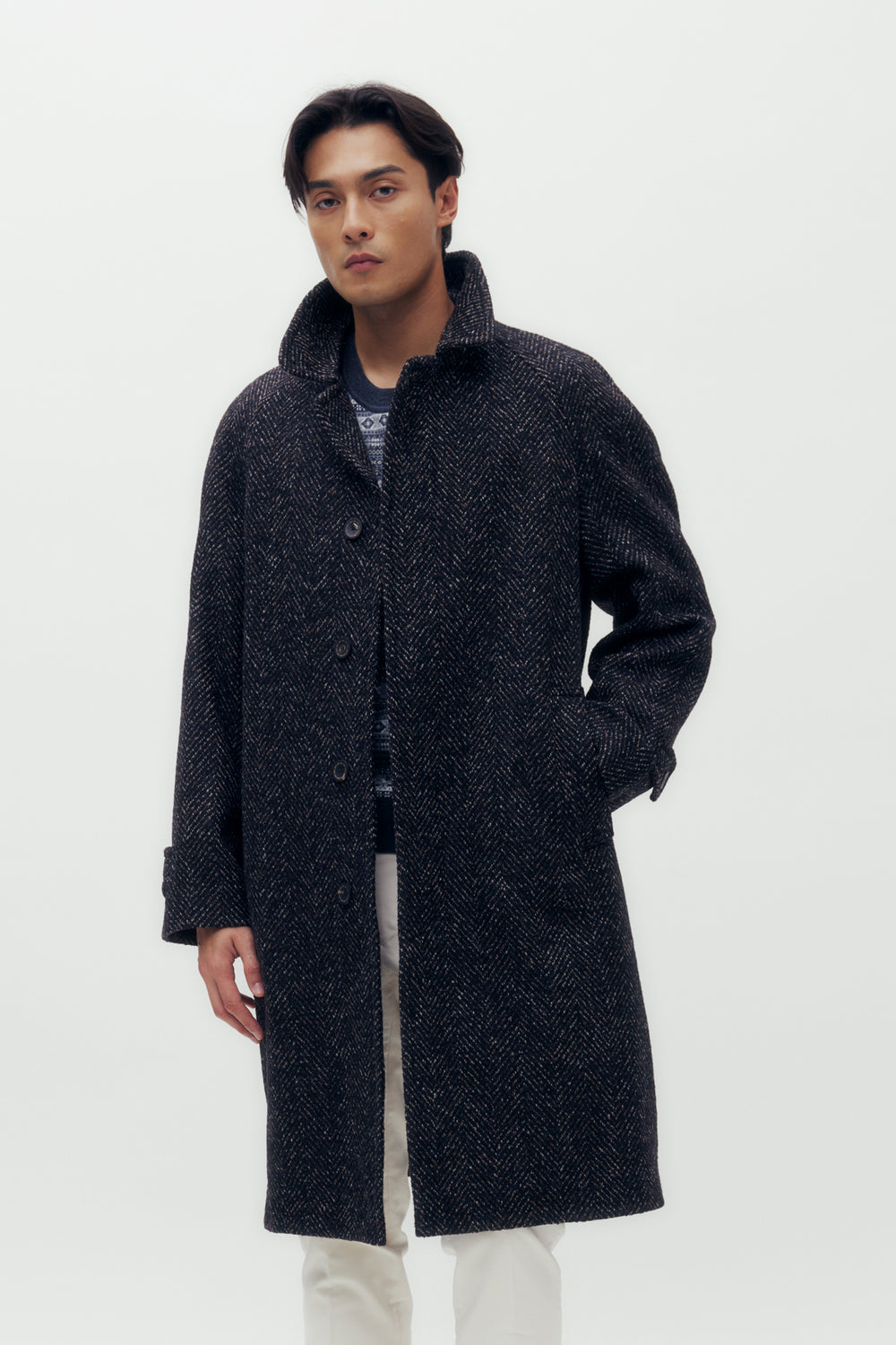 Kensington Herringbone Overcoat