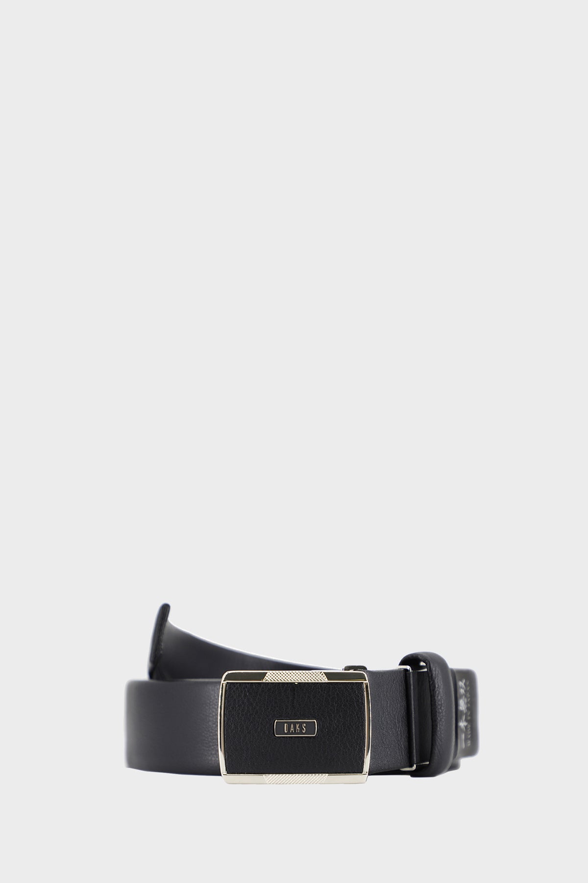 Leather Belt with DAKS Logo