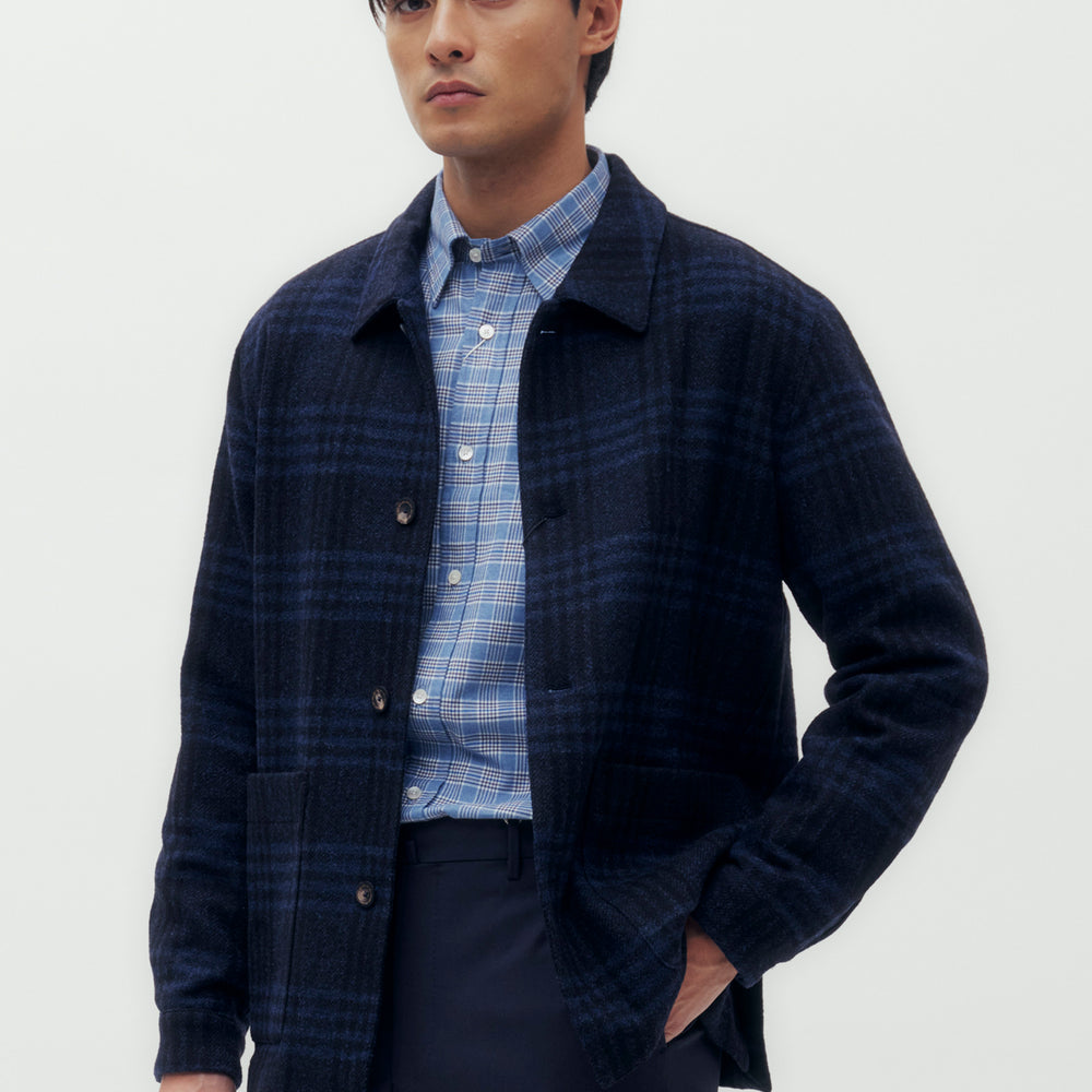 Glen Check Flannel Shirt