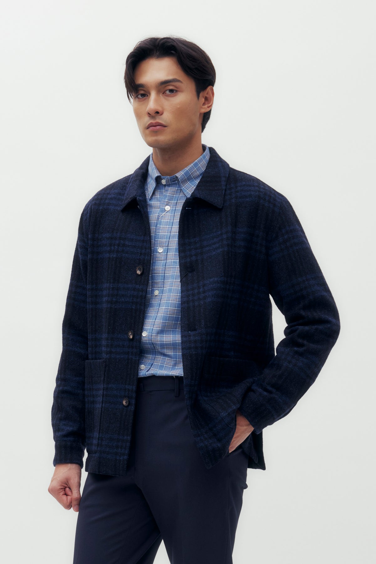 Glen Check Flannel Shirt