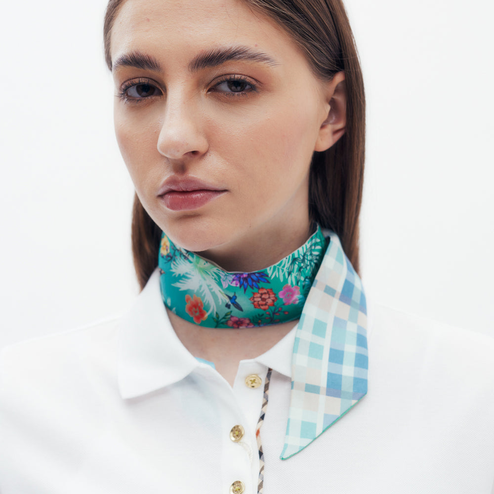 
                      
                        DAKS X World Land Trust Silk Scarf - Forest
                      
                    