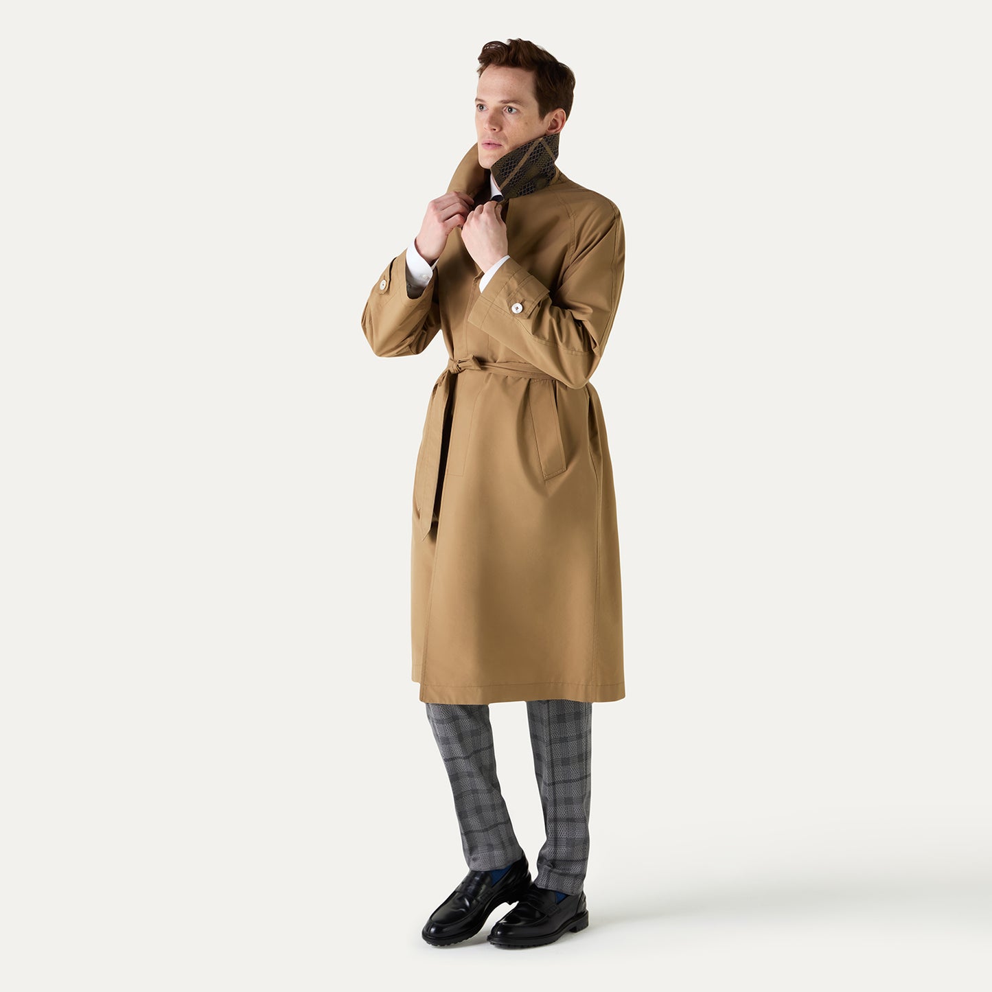 Silk Blended Trench Coat DAKS Coat