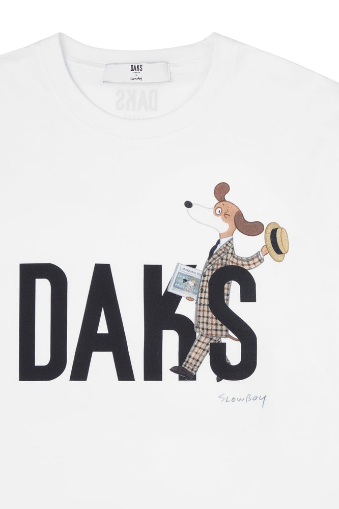 
                      
                        DAKS X Mr Slowboy Anniversary T-Shirt 'Boater'
                      
                    