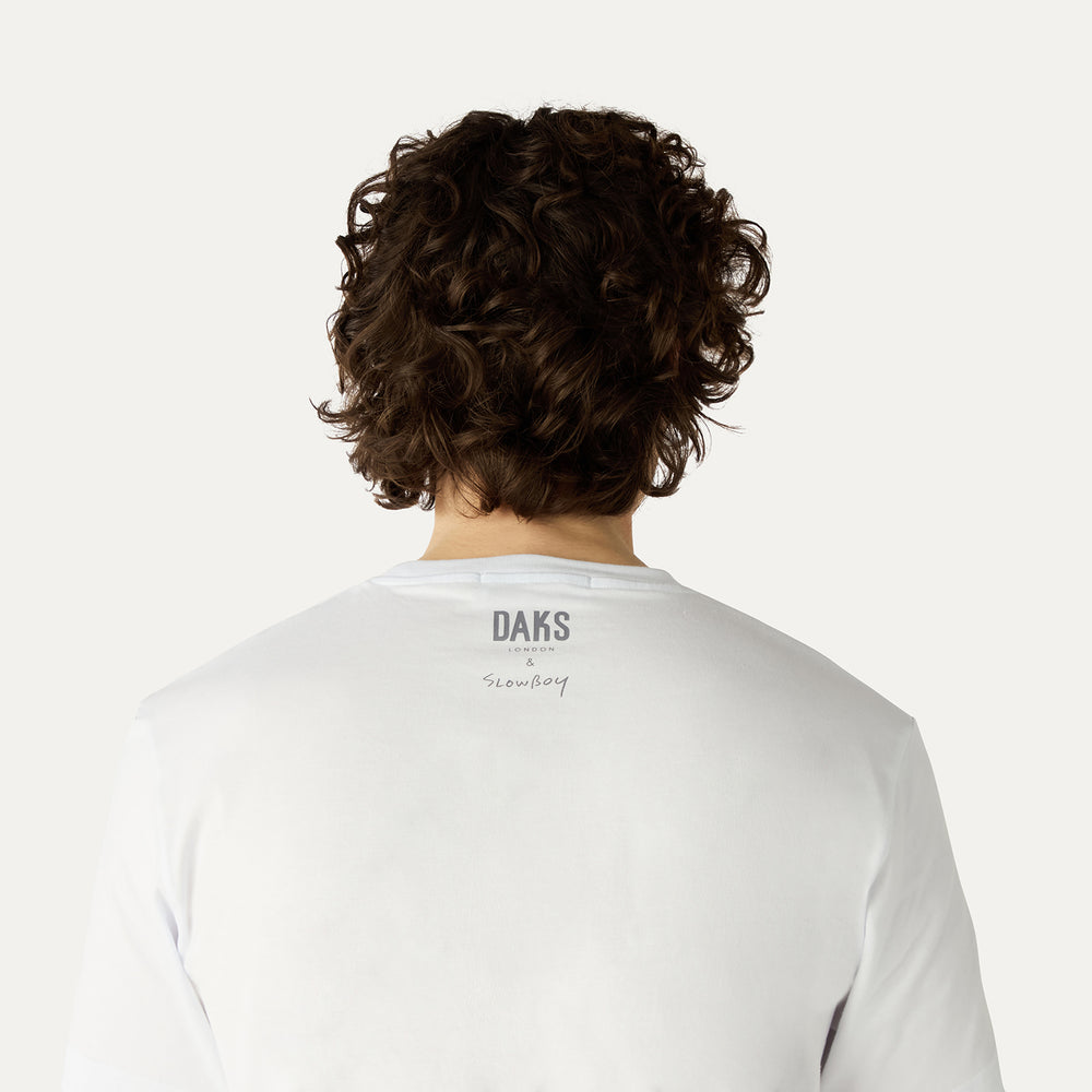 
                      
                        DAKS X Mr Slowboy Anniversary T-Shirt 'Boater'
                      
                    