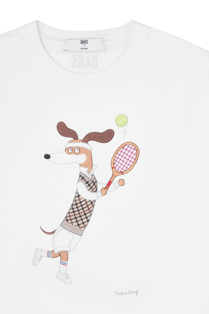 
                      
                        DAKS X Mr Slowboy Anniversary T-Shirt 'Tennis'
                      
                    