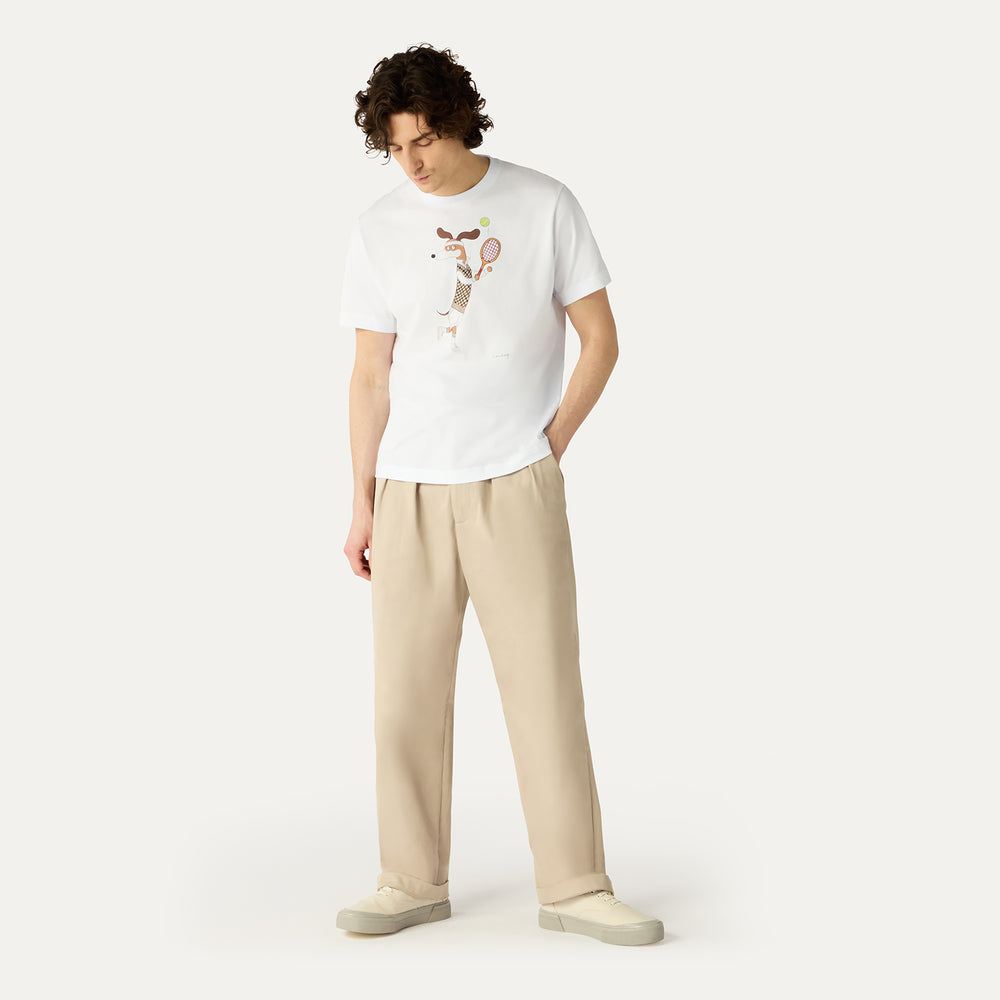 
                      
                        DAKS X Mr Slowboy Anniversary T-Shirt 'Tennis'
                      
                    