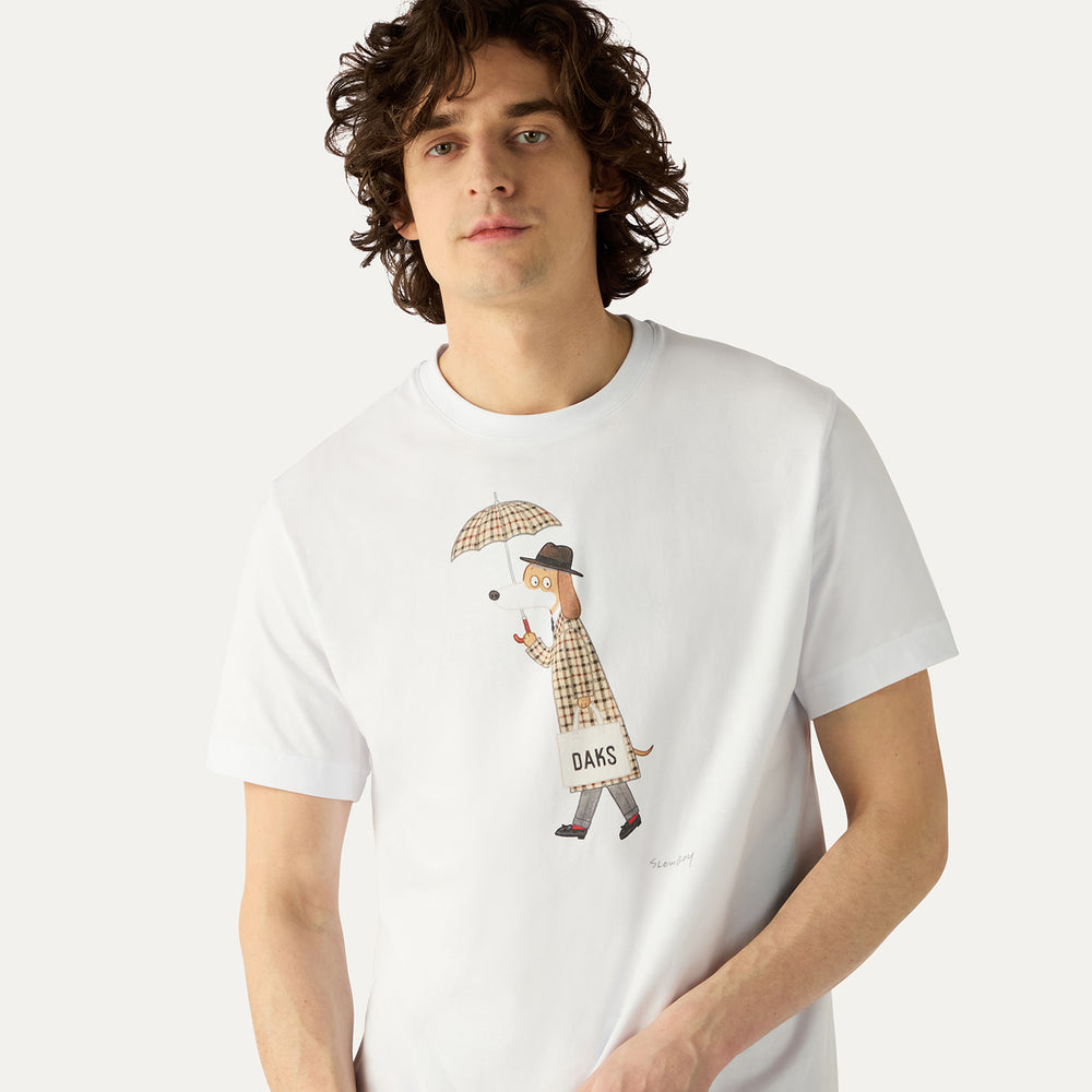 DAKS X Mr Slowboy Anniversary T-Shirt 'Rain' DAKS M