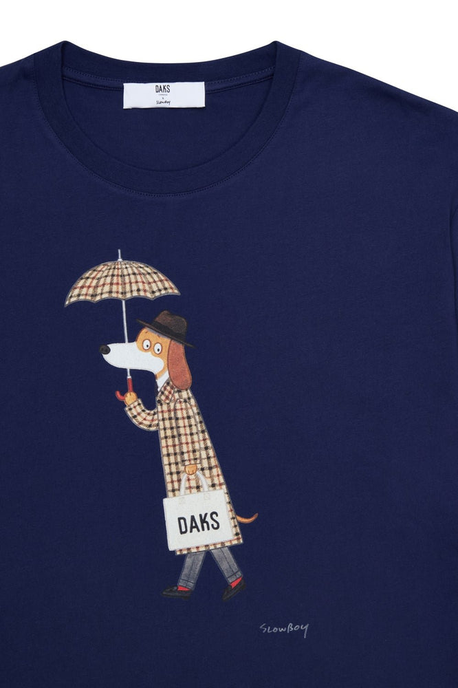 
                      
                        DAKS X Mr Slowboy Anniversary T-Shirt 'Rain' Navy
                      
                    