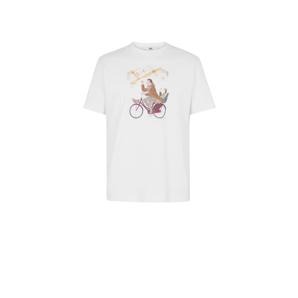 DAKS X Mr Slowboy Anniversary T Shirt 'Piccadilly' DAKS M